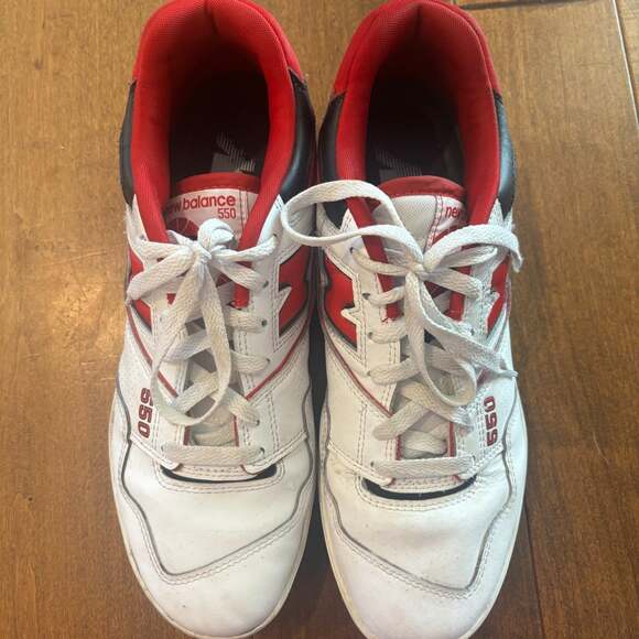 New Balance 550 BB550SE1 Men\'s Size 10.5 White Team Red Sneaker main image 14